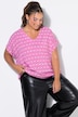 Blusenshirt, oversized, Rauten