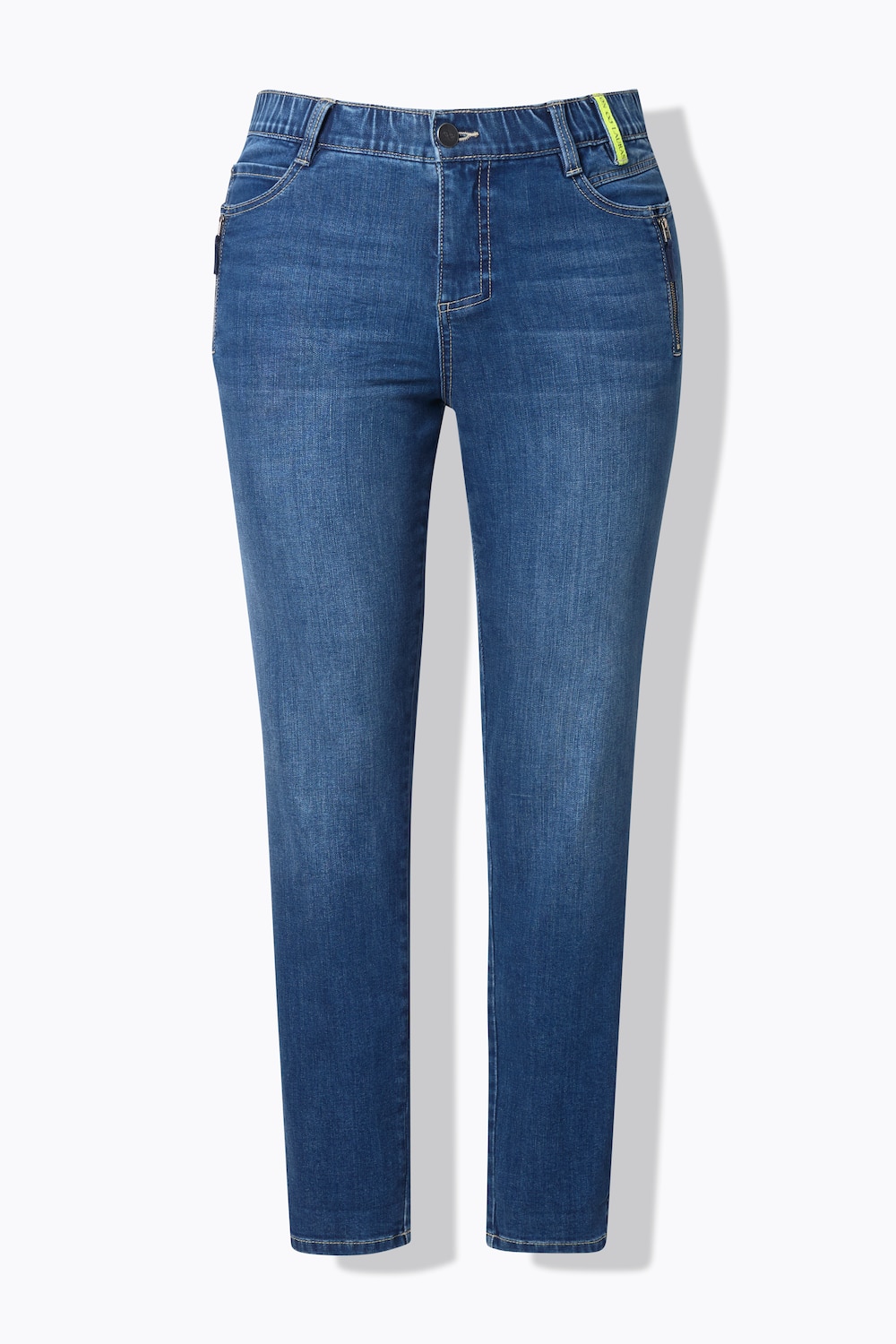 Stora storlekar Jeans, Dam, blå, storlek: 44, Bomull, LAURASON