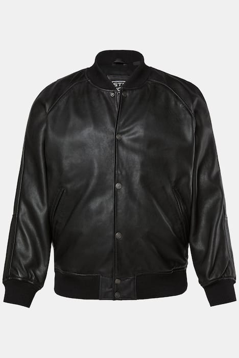 STHUGE leren jas, lamsnappa, college-jas, tot 7XL