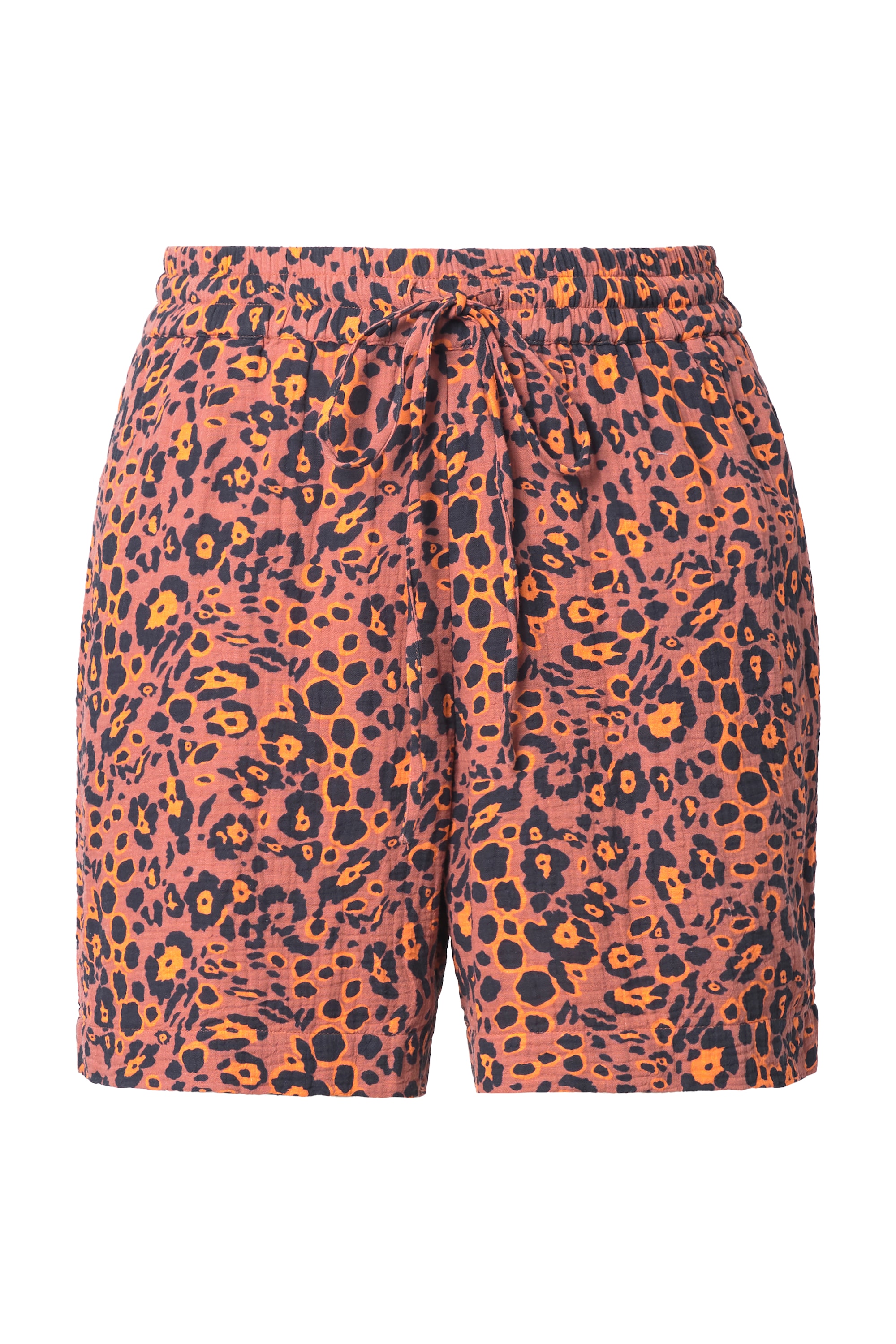 Studio Untold Damen große Größen Shorts Wide Legs Musselin Leo 842296