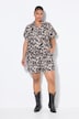 Short, wijde pijp, mousseline, XL-leo