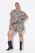 Short, wijde pijp, mousseline, XL-leo