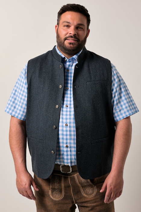 Men+ Weste FLEXLASTIC®, Tracht, Strickrücken, bis 7 XL