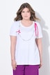 T-shirt, A-lijn, afneembare sierkralenketting