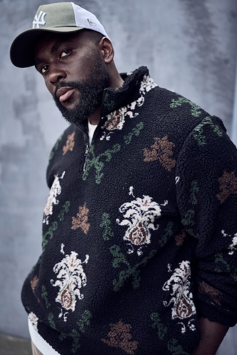 STHUGE Troyer, Teddyfleece, Muster, bis 8 XL
