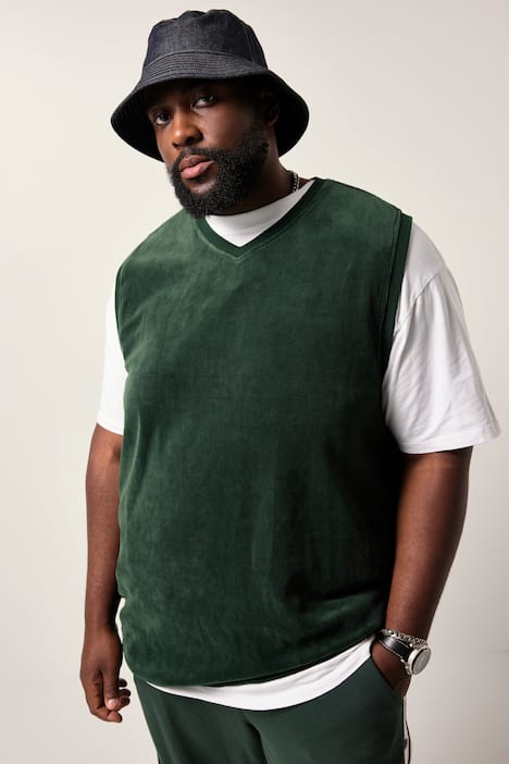 STHUGE Pullunder, Nicki, V-Ausschnitt, bis 8 XL