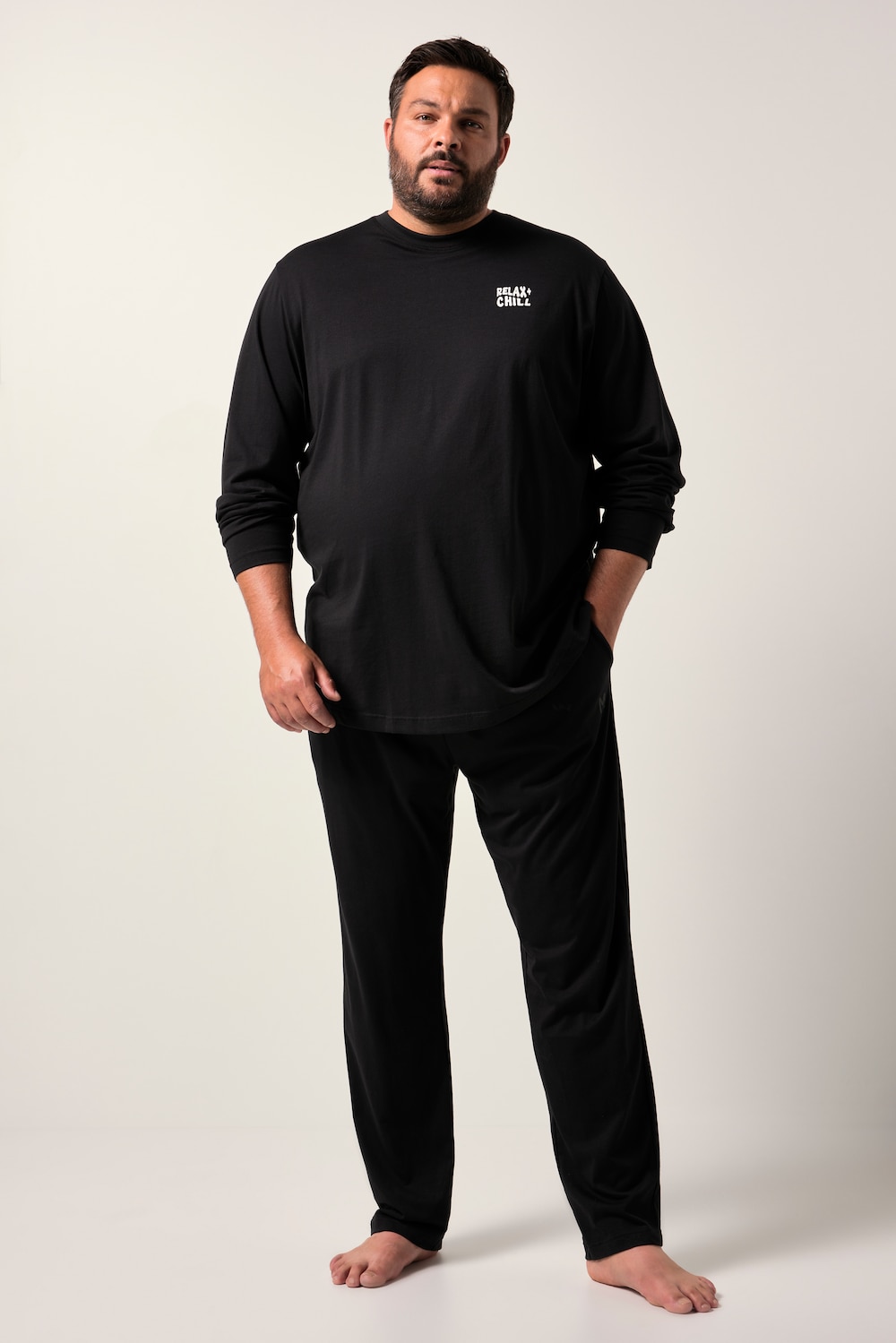 Men+ Schlafanzug FLEXLASTIC®, Zweiteiler, Alloverprint, bis 8 XL
