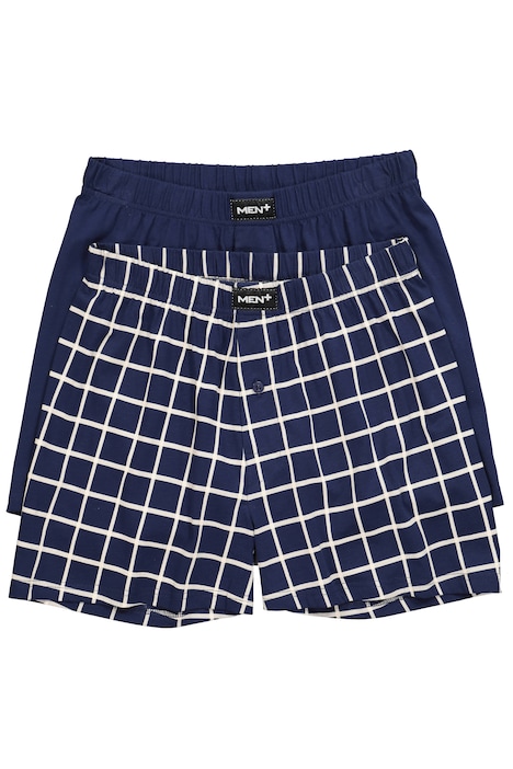 Pánské boxerky, balení po 2 ks, jednobarevné/kostkované, až do velikosti 8 XL