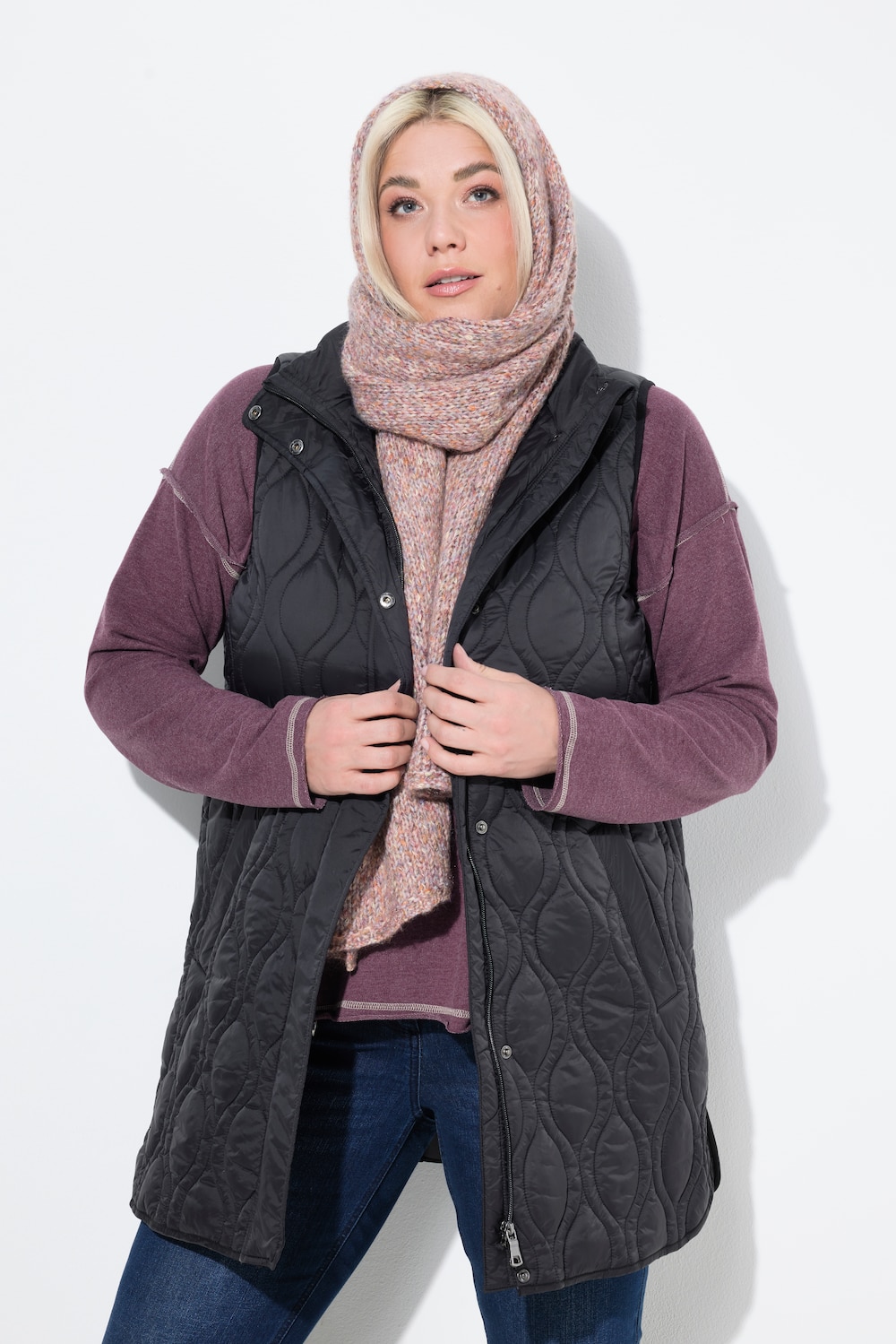 HYPRAR Steppweste, A-Linie, 2-Wege-Zipper, recycelt