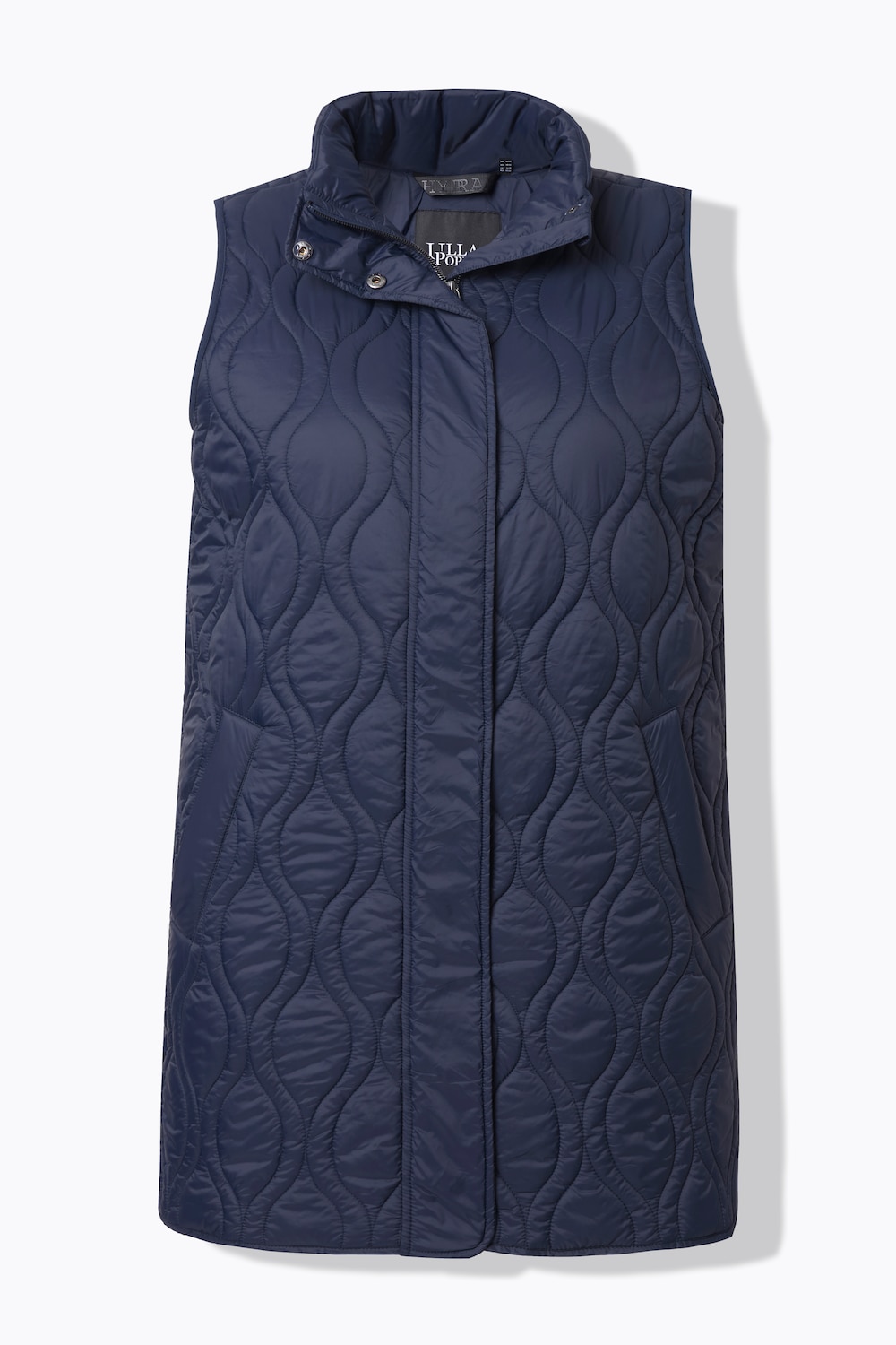 Stora storlekar HYPRAR Quiltad väst, Dam, blå, storlek: 50/52, Polyester/Syntetfibrer, Ulla Popken