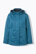 HYPRAR softshell-jakke, vandtæt, hætte, 2-vejs lynlås