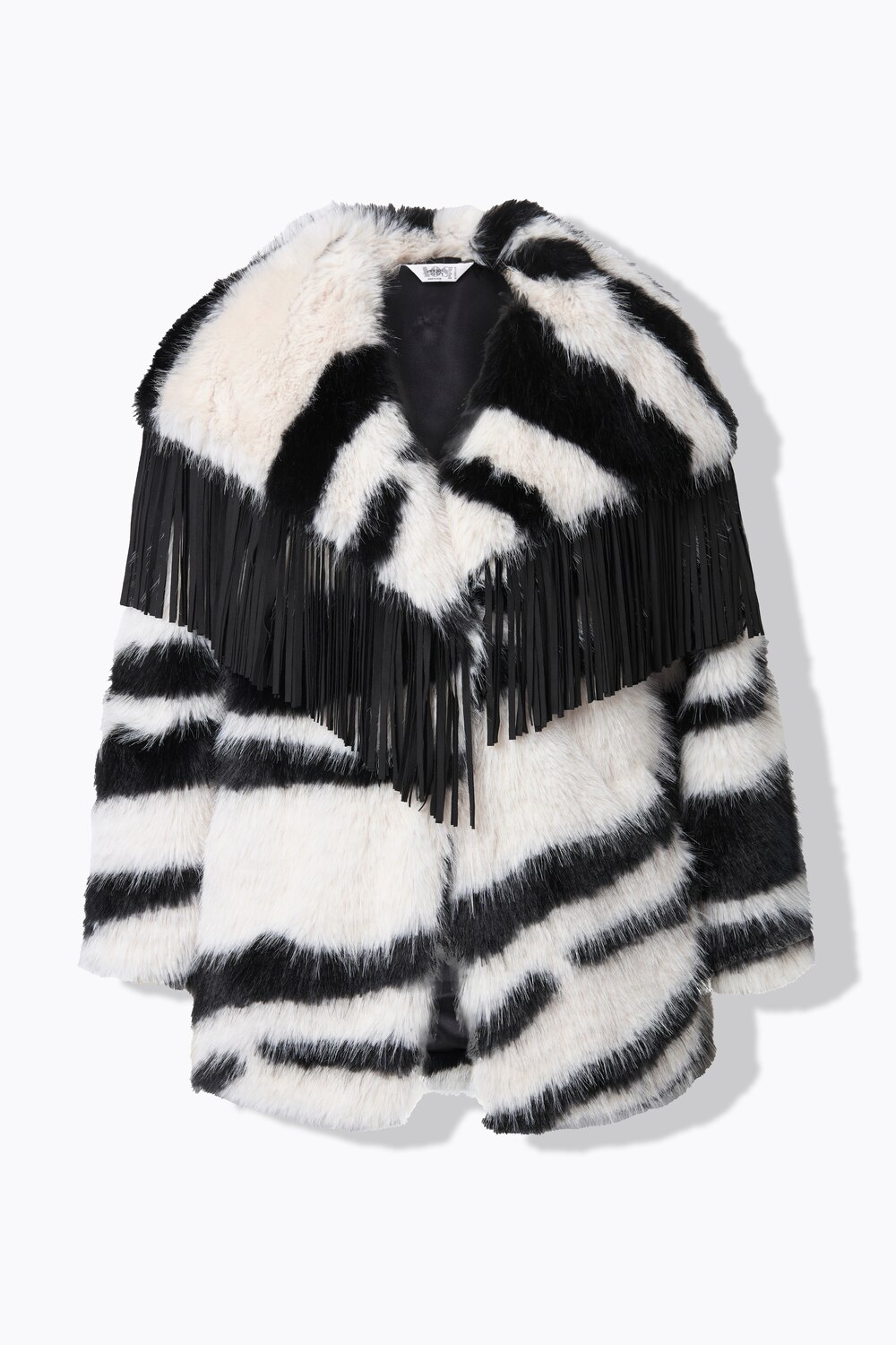 Stora storlekar Plyschjacka, Dam, vit, storlek: 56, Polyester, Angel of Style