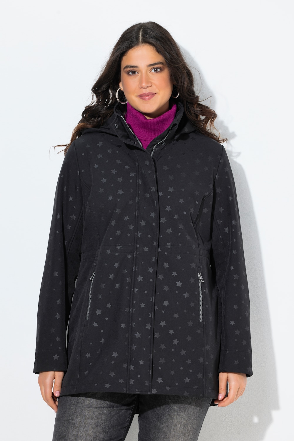 Thumbnail - Große Größen HYPRAR Softshelljacke, Damen, schwarz, Größe: 50/52, Polyester, Ulla Popken