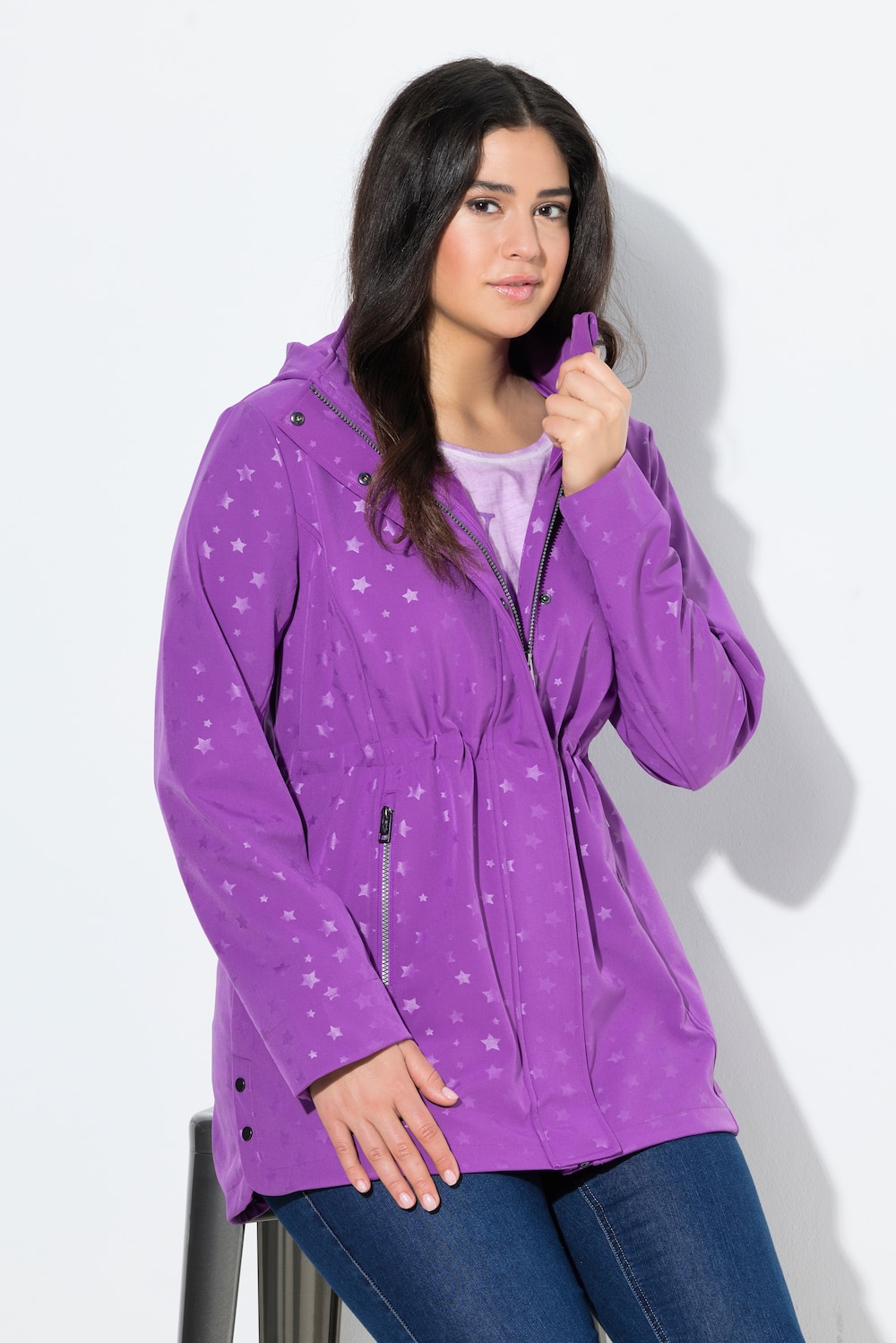 Große Größen HYPRAR Softshelljacke, Damen, rosa, Größe: 62/64, Polyester, Ulla Popken