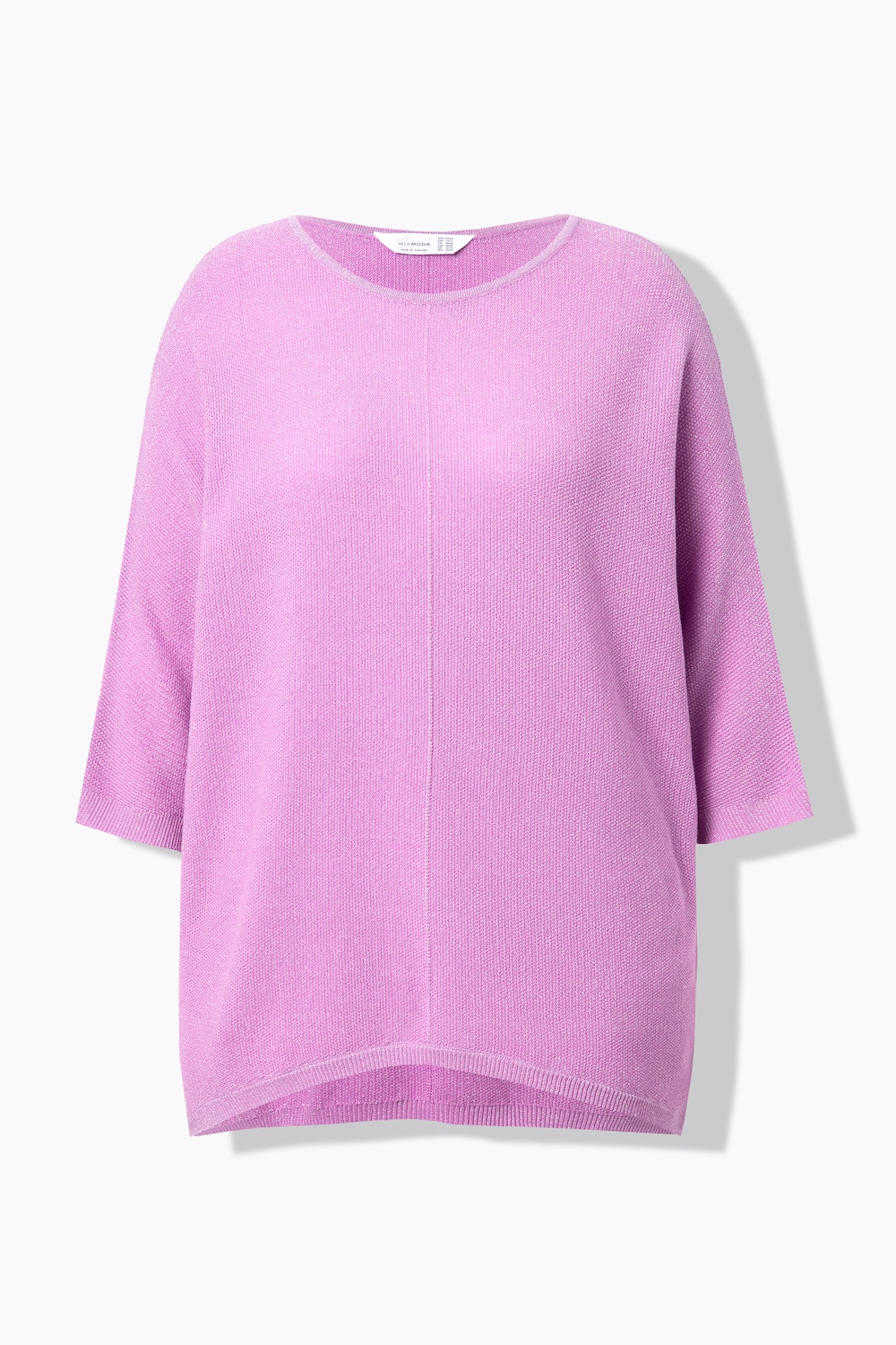 Stora storlekar Tröja, Dam, rosa, storlek: 46/48, Syntetfibrer/Bomull/Metalliska fibrer, Mia Moda