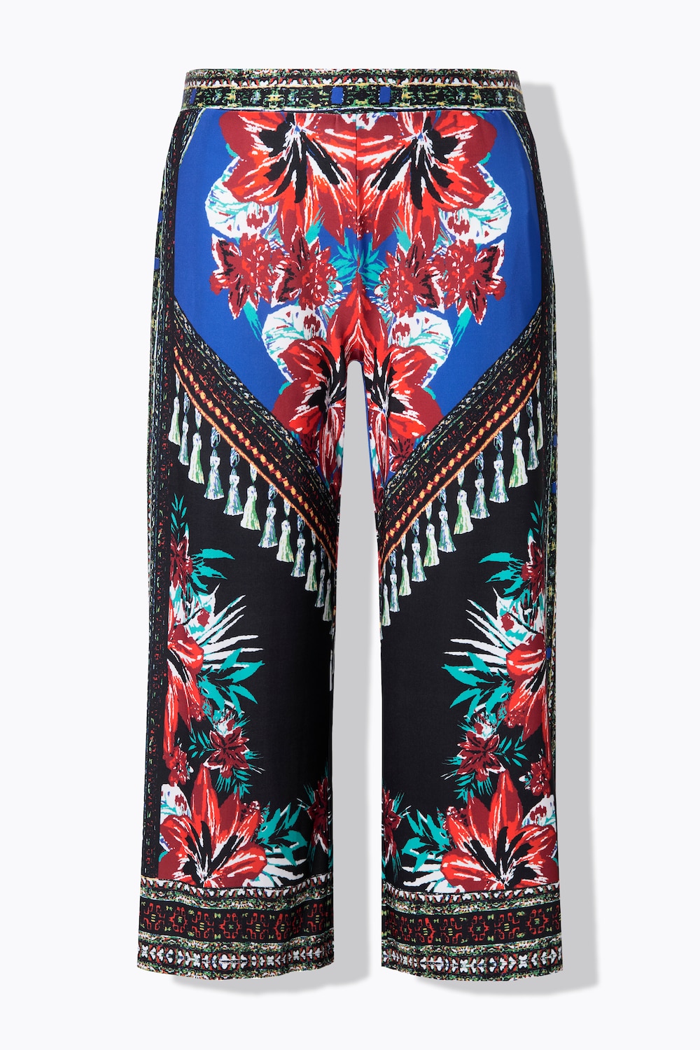 Stora storlekar Culottebyxor, Dam, svart, storlek: 42, Polyester, Mia Moda