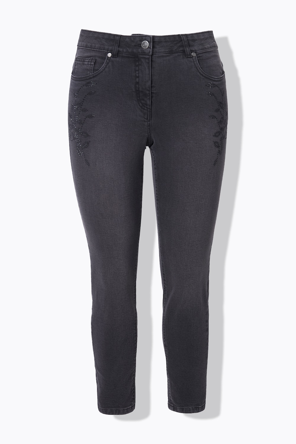 Stora storlekar Jeans, Dam, grå, storlek: 50, Bomull, Mia Moda
