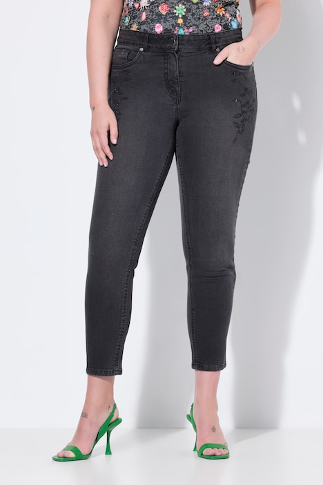 Jeans, Skinny Fit, 5-Pocket, Glitzersteinchen