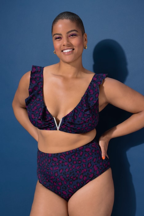 Slip de bikini, HighWaist, leopardo