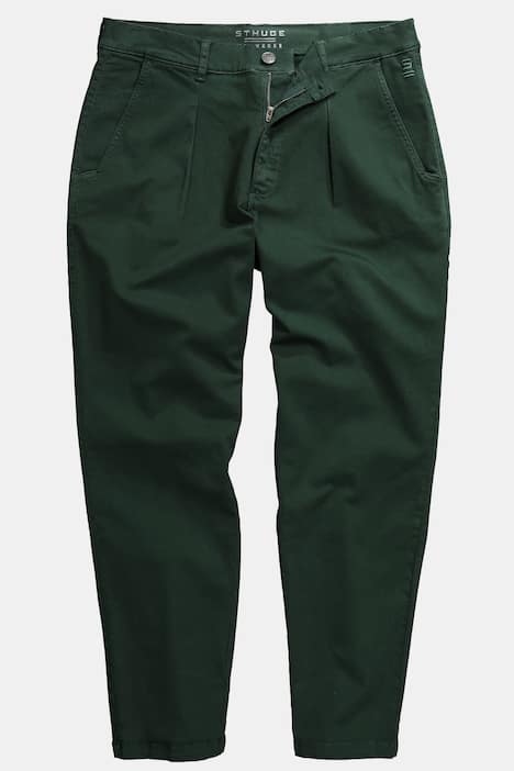 Pantalon chino STHUGE, sergé coloré, coupe Tapered Baggy Fit - jusqu'au 74