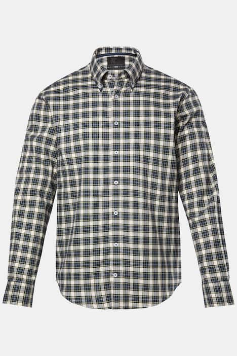 JP1880 Karohemd, Langarm, Buttondown-Kragen, Modern Fit, bis 8 XL