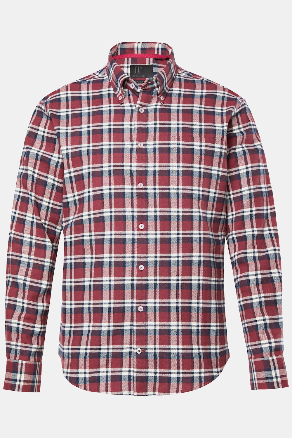 Karo-Flanellhemd, Langarm, Buttondown-Kragen, Modern Fit