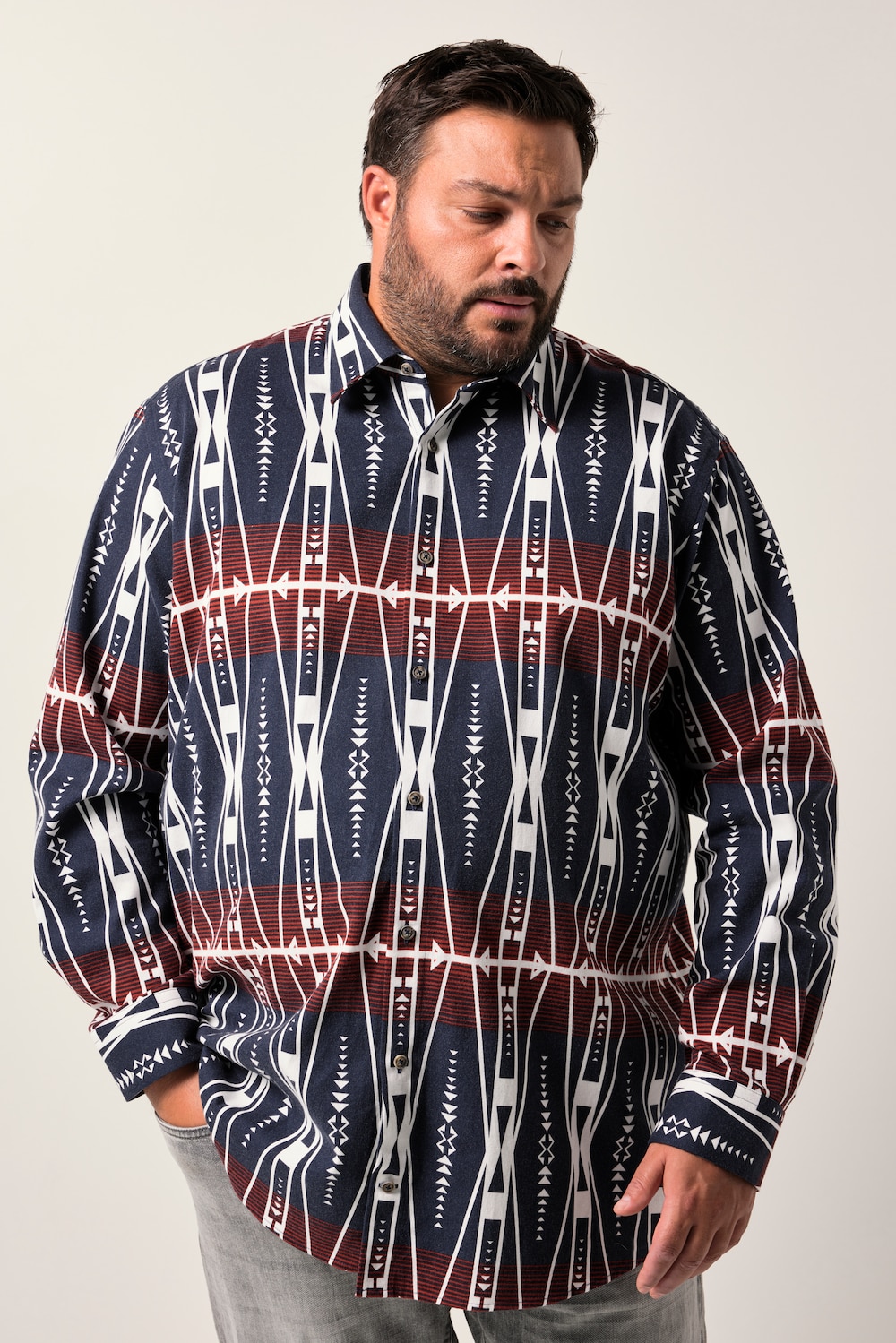 Men+ Flanellhemd, Langarm, Kentkragen, Comfort Fit, bis 8 XL