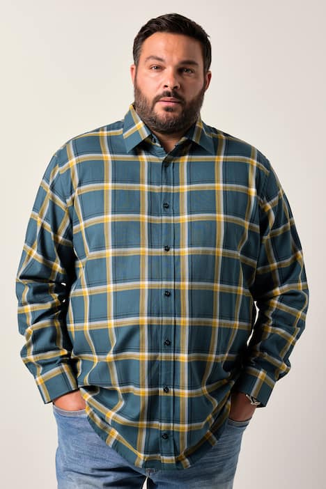 Men+ Karohemd, Langarm, Kentkragen, Comfort Fit, bis 8 XL