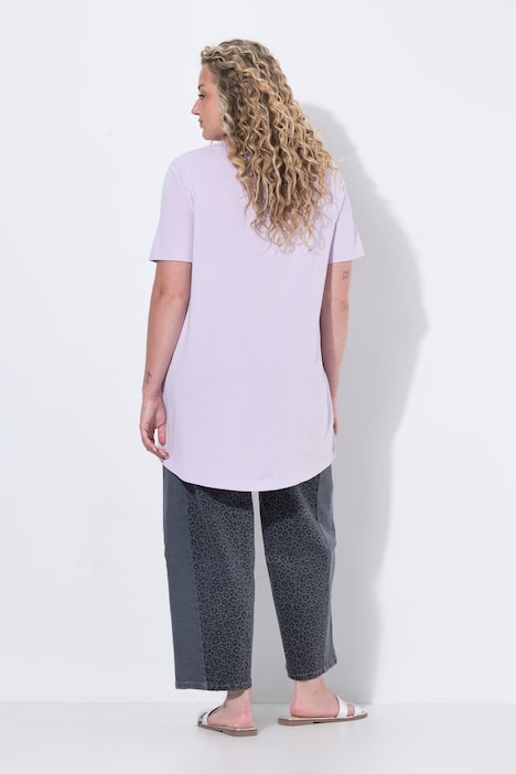 T-Shirt, A-Linie, Leo/Neon Smiley
