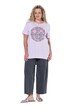 T-shirt, A-line, leo/neon smiley