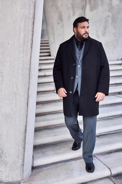 Men+ Funktions-Mantel, Wolloptik, wasserabweisend, bis 8 XL