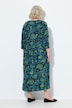 Jersey jurk, paisley, A-lijn, V-hals, 3/4-mouw