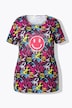 T-shirt, smiley op lettermotief