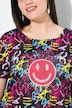 T-shirt, smiley op lettermotief