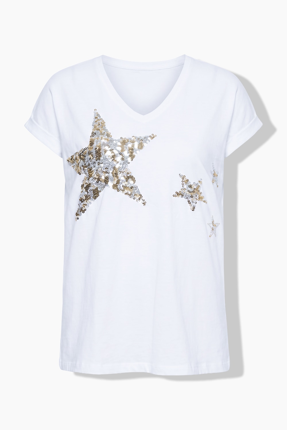 Stora storlekar T-shirt, Dam, vit, storlek: 58, Bomull, Angel of Style