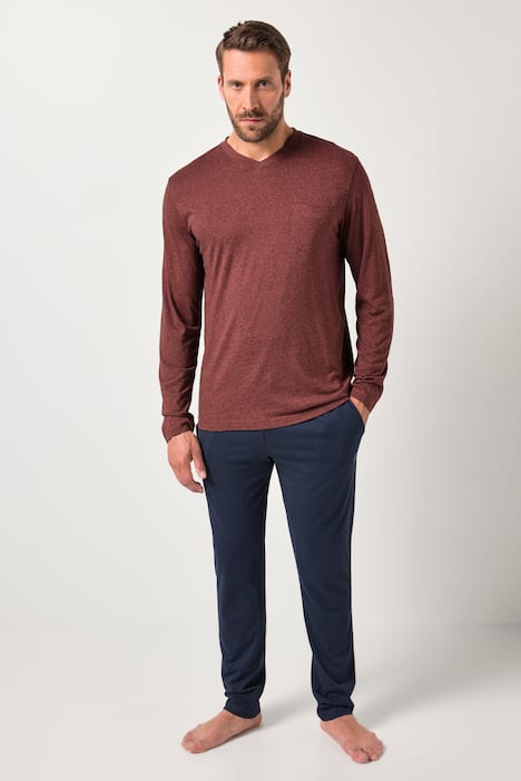 Pyjama JP 1880, collection Homewear, 2 pièces (T-shirt + pantalon à rayures) - jusqu'au 8 XL