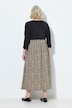 Jerseykleid, A-Linie, V-Ausschnitt, 3/4-Arm