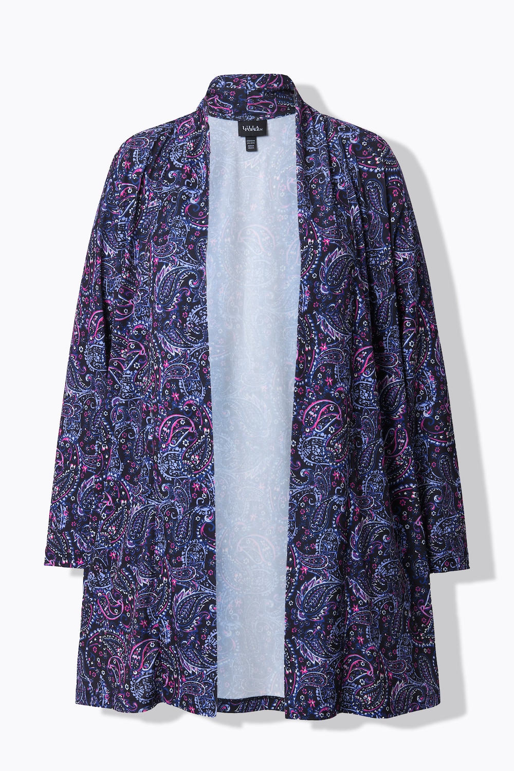 Stora storlekar Jerseyjacka med sjalkrage, Dam, svart, storlek: 66/68, Polyester, Ulla Popken