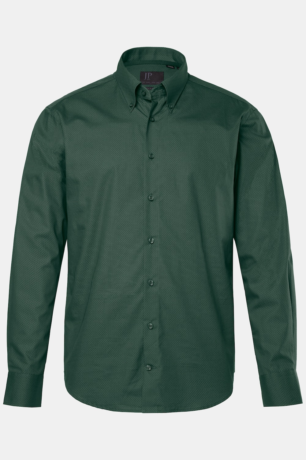 JP1880 Hemd, Langarm, Minimal-Print, Buttondown-Kragen, Modern Fit, bis 8 XL