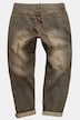 STHUGE Jeans, Brown Denim, 5-Pocket, Baggy Fit, bis 72