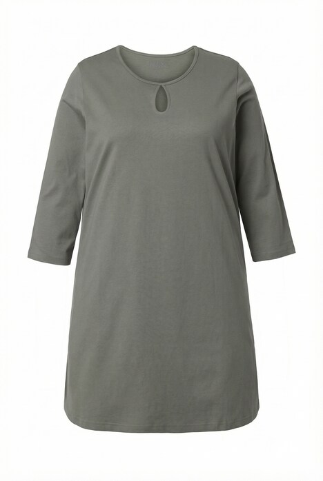 Dlouhé tričko, A střih, kulatý výstřih, 3/4 rukávy