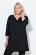 Longshirt, A-Linie, Tunika-Ausschnitt, 3/4-Arm