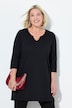 Longshirt, A-Linie, Tunika-Ausschnitt, 3/4-Arm