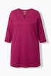 Longshirt, A-Linie, Tunika-Ausschnitt, 3/4-Arm