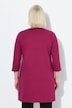 Longshirt, A-Linie, Tunika-Ausschnitt, 3/4-Arm