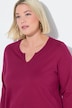 Longshirt, A-Linie, Tunika-Ausschnitt, 3/4-Arm