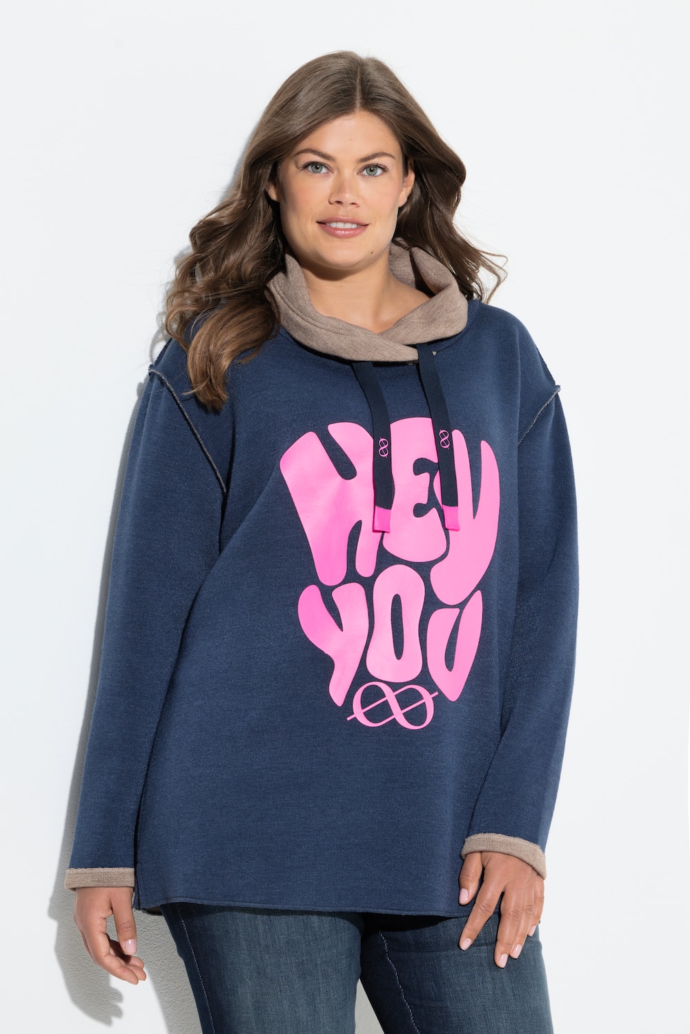 Sweatshirt, Langarm, Stehkragen