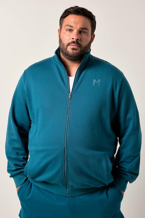 Men+ Sweatjacke, Basic, Stehkragen, bis 8 XL