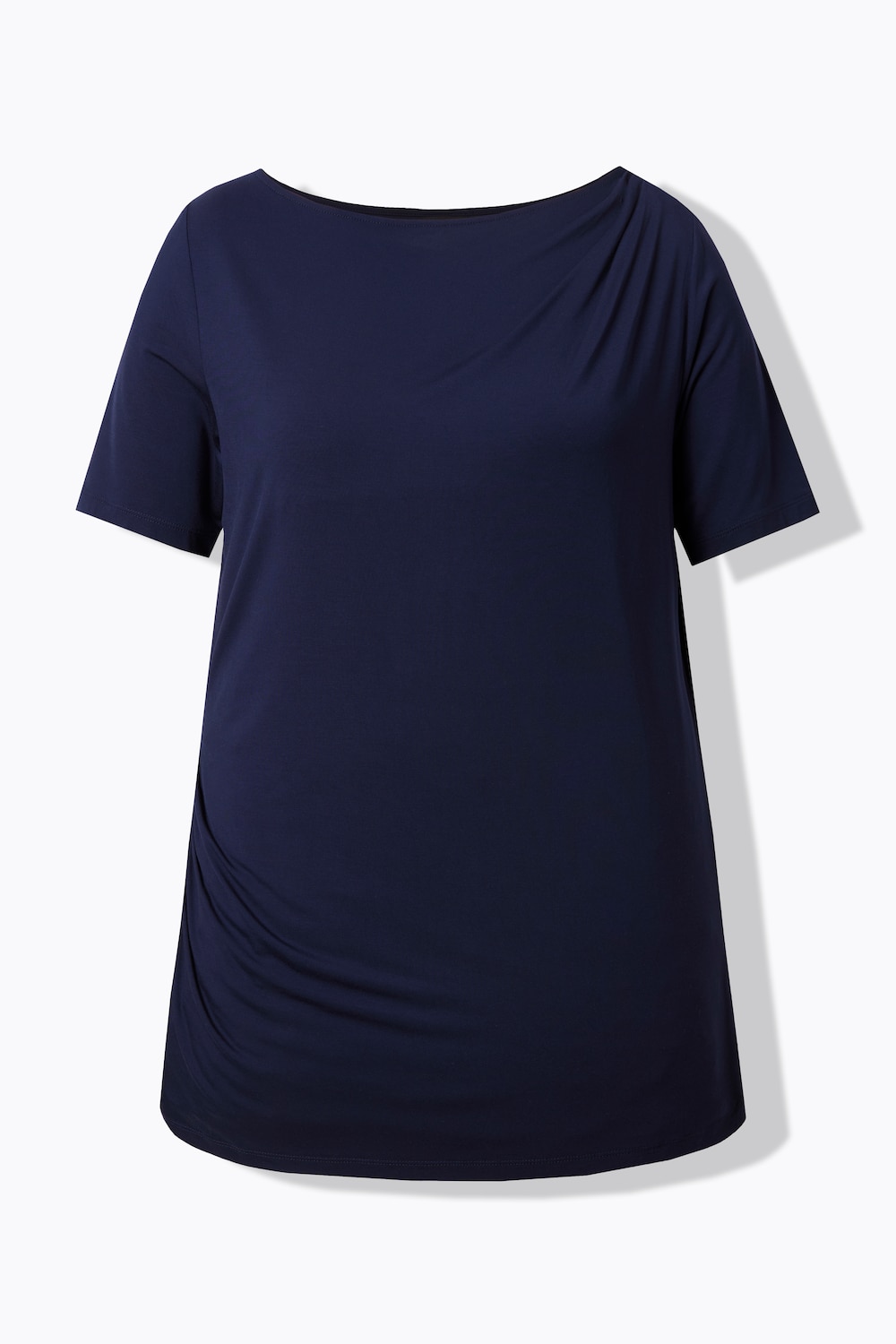 Stora storlekar T-shirt, Dam, blå, storlek: 54/56, Syntetfibrer, Ulla Popken