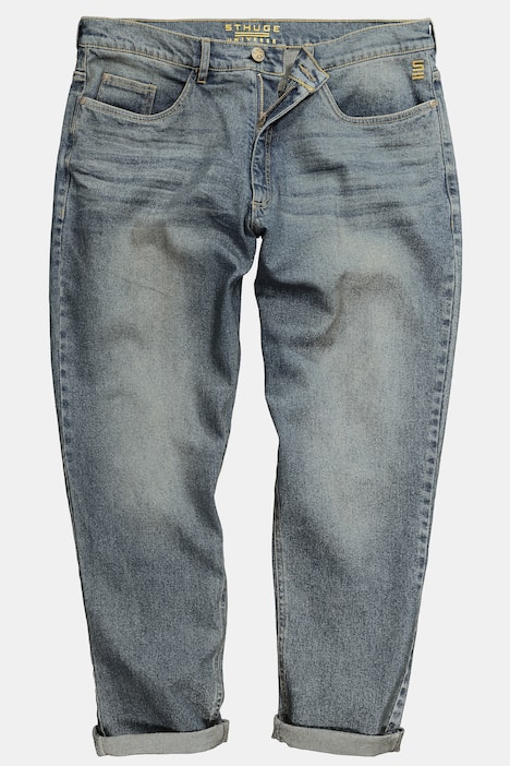 Jean STHUGE 5 poches, dirty denim, coupe Baggy Fit - jusqu'à la taille 74